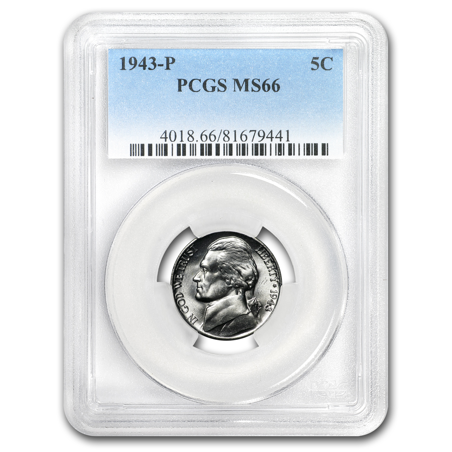 Buy 1943-P Jefferson Nickel MS-66 PCGS