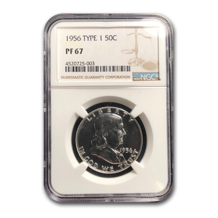 Buy 1956 Franklin Half Dollar Type-I PF-67 NGC