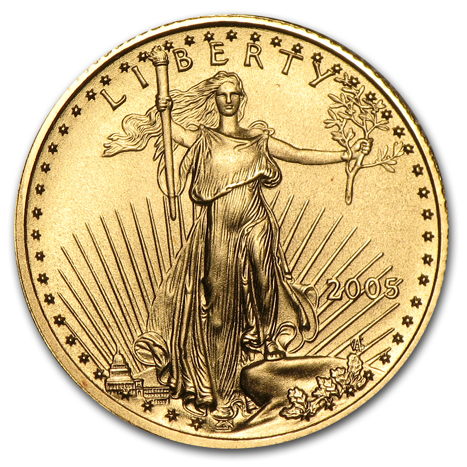 Buy 2005 1/10 oz American Gold Eagle BU