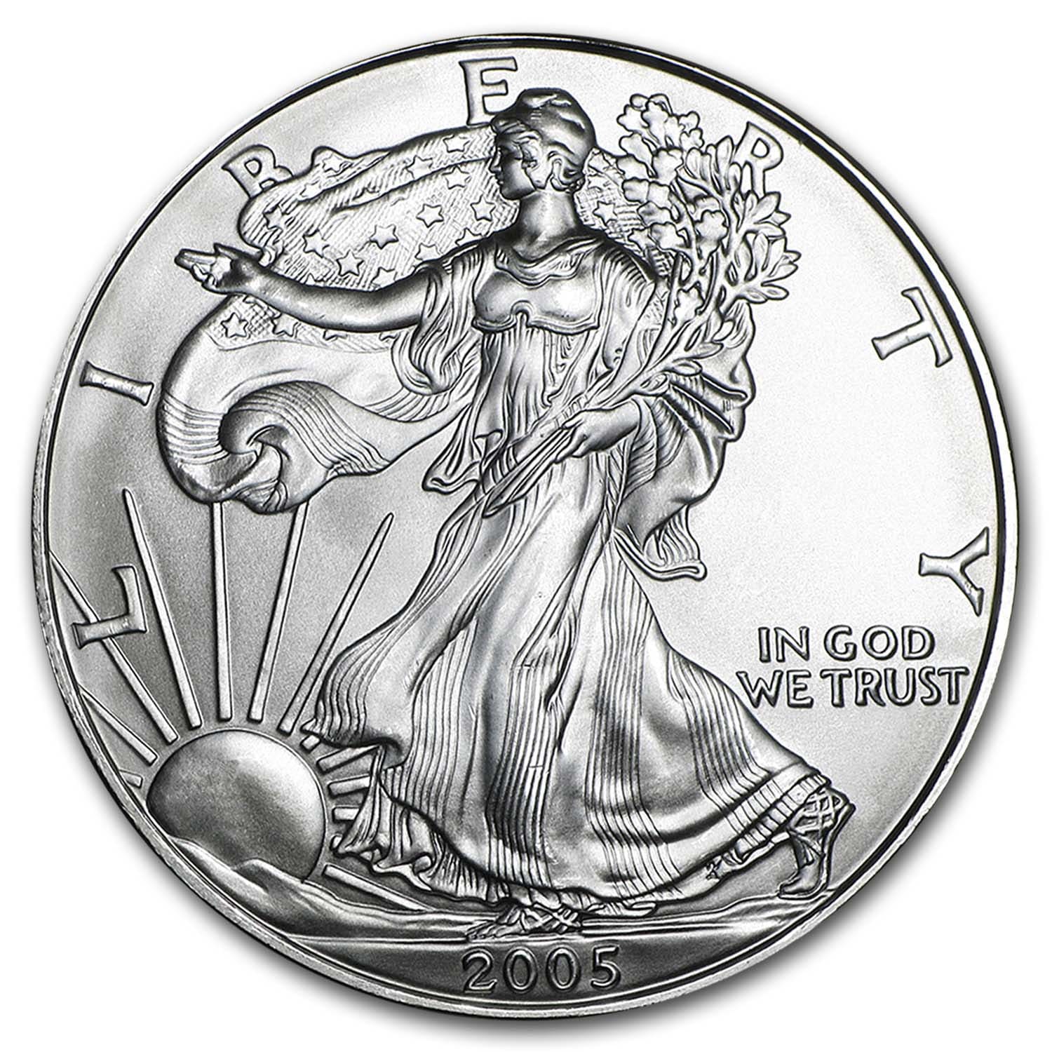 Buy 2005 1 oz American Silver Eagle BU