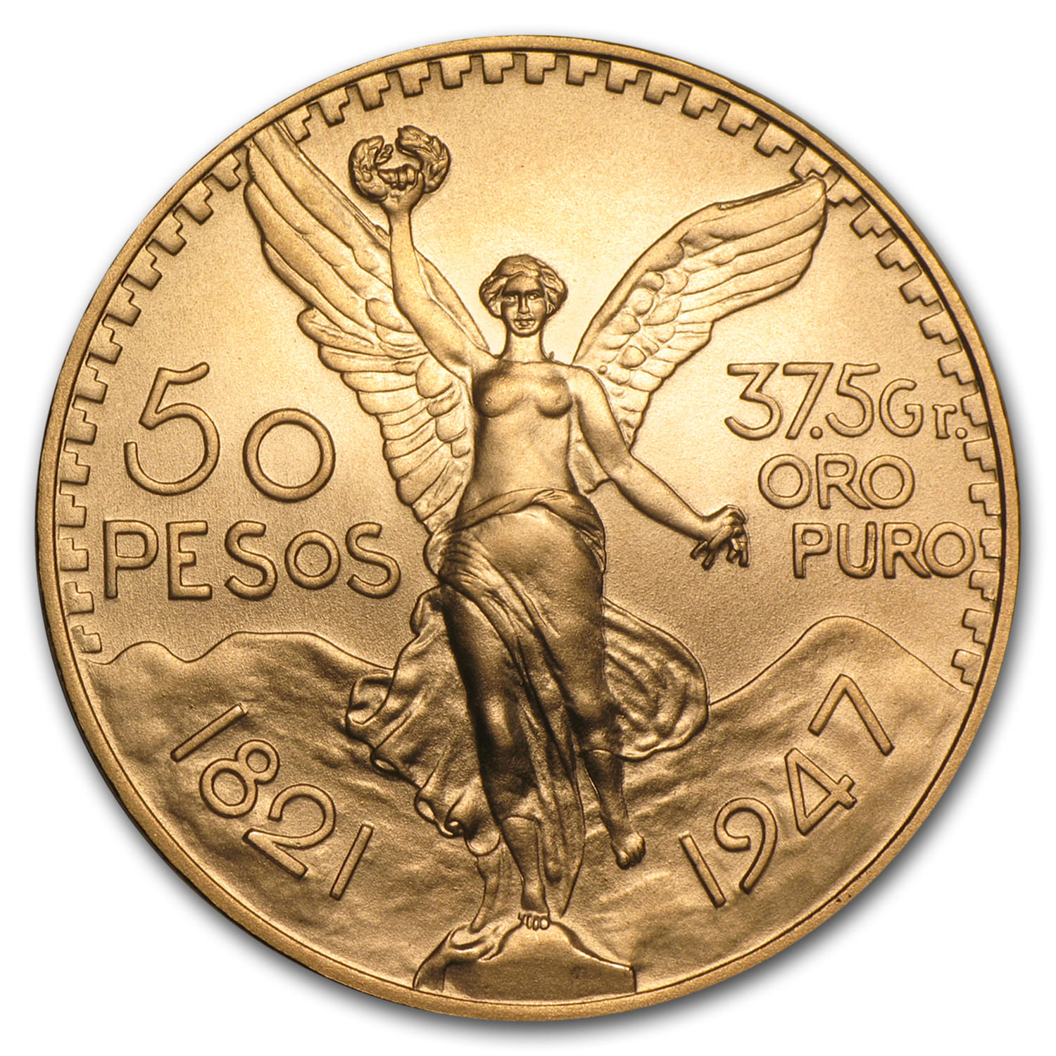 Buy 1947 Mexico Gold 50 Pesos BU