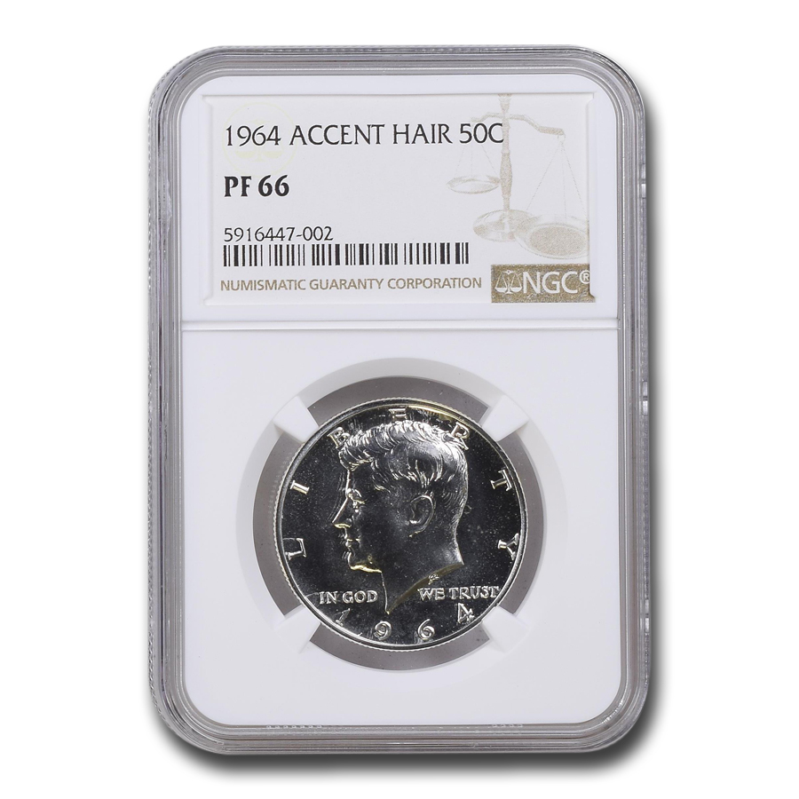 Buy 1964 Kennedy Half Dollar PF-66 NGC (Accented Hair)