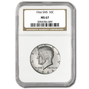 Buy 1966 Kennedy Half Dollar MS-67 NGC (SMS)