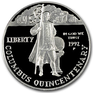Buy 1992-P Columbus Quincen $1 Ag Commem Pf Cap Only