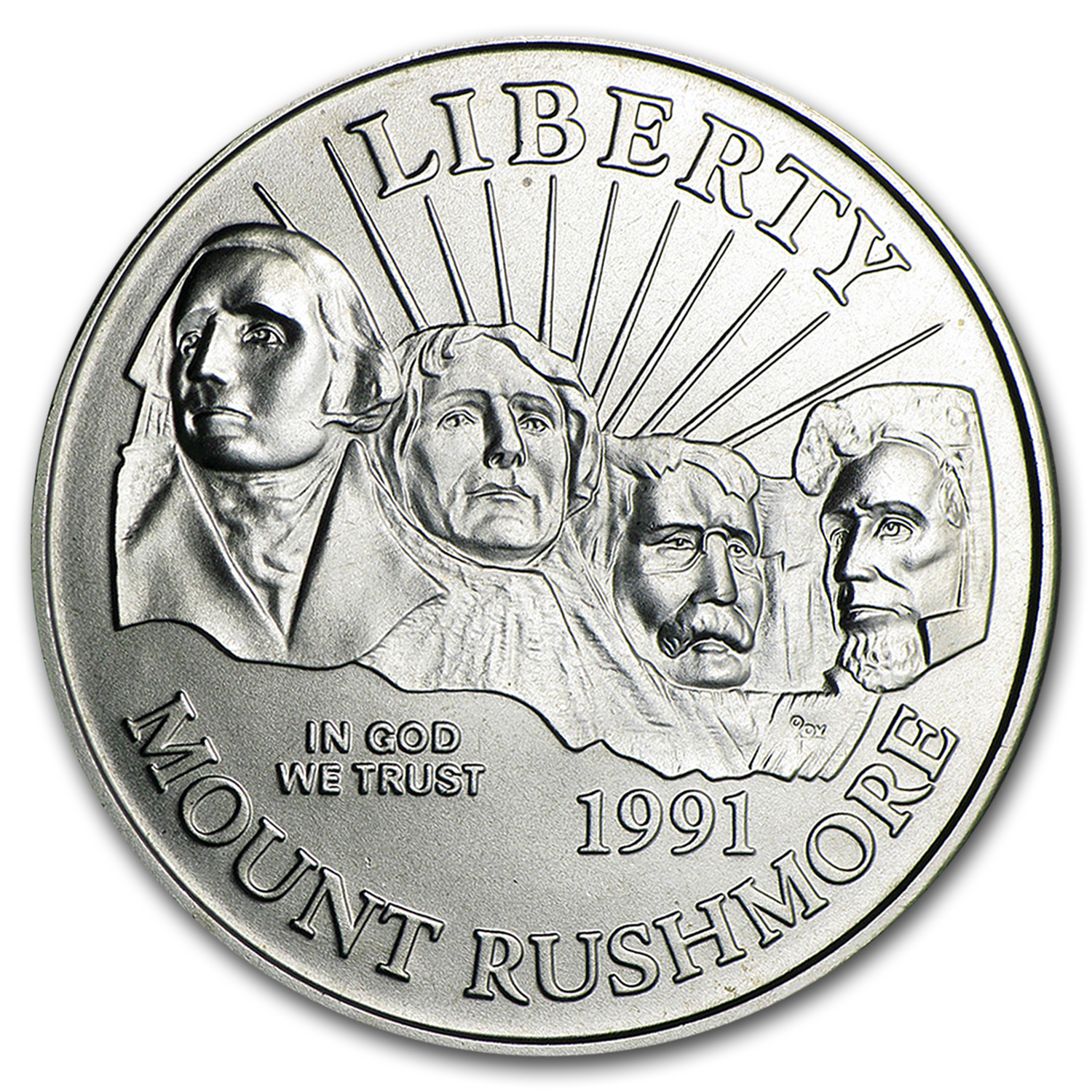 Buy 1991-D Mount Rushmore 1/2 Dollar Clad Commem BU (Capsule only)