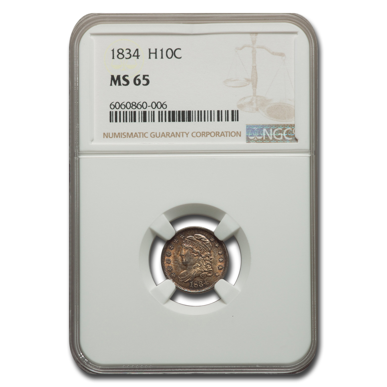Buy 1834 Capped Bust Half Dime MS-65 NGC