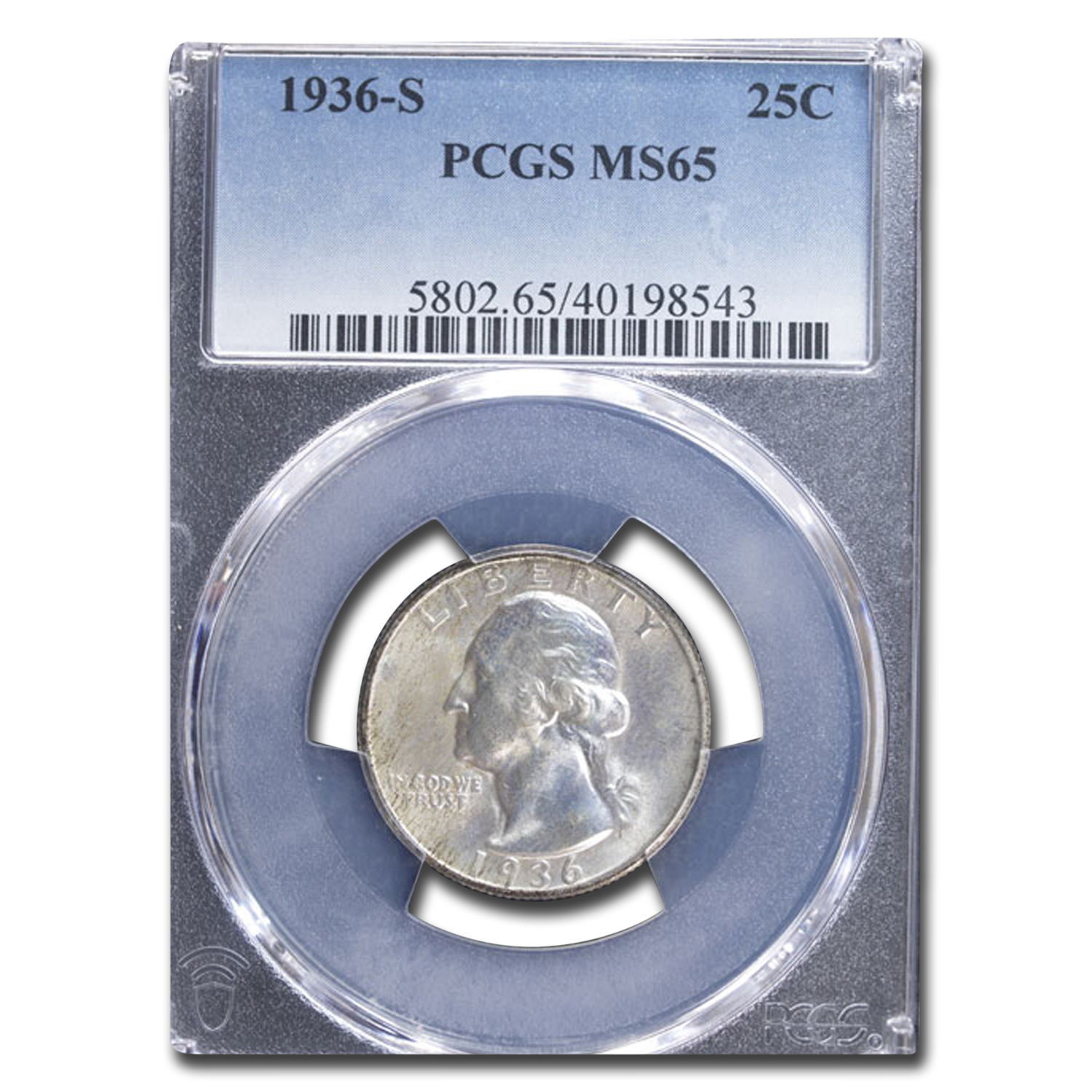 Buy 1936-S Washington Quarter MS-65 PCGS - Click Image to Close