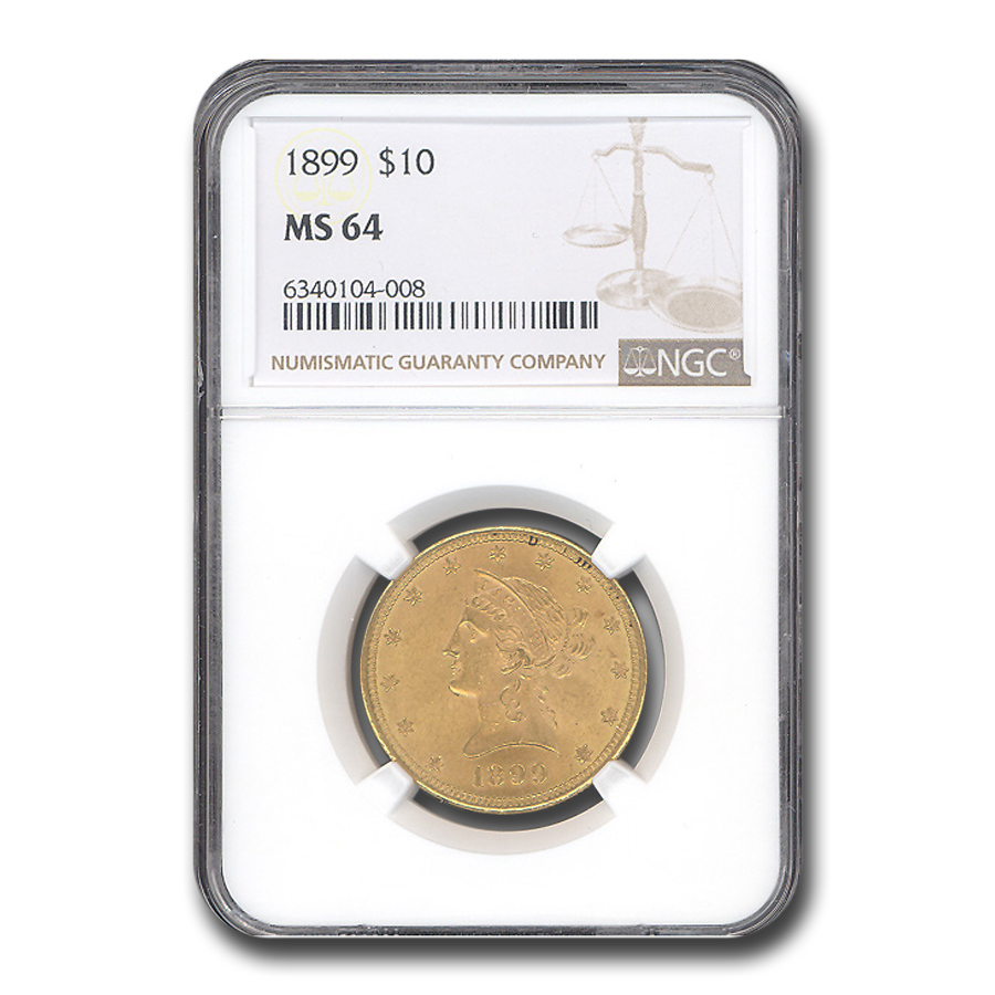 Buy 1899 $10 Liberty Gold Eagle MS-64 NGC