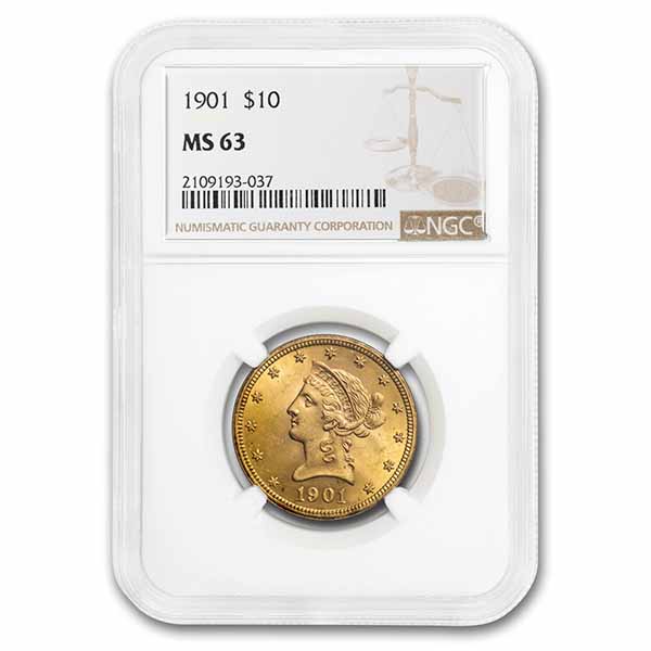 Buy 1901 $10 Liberty Gold Eagle MS-63 NGC
