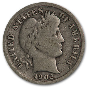 Buy 1902-S Barber Dime VG - Click Image to Close