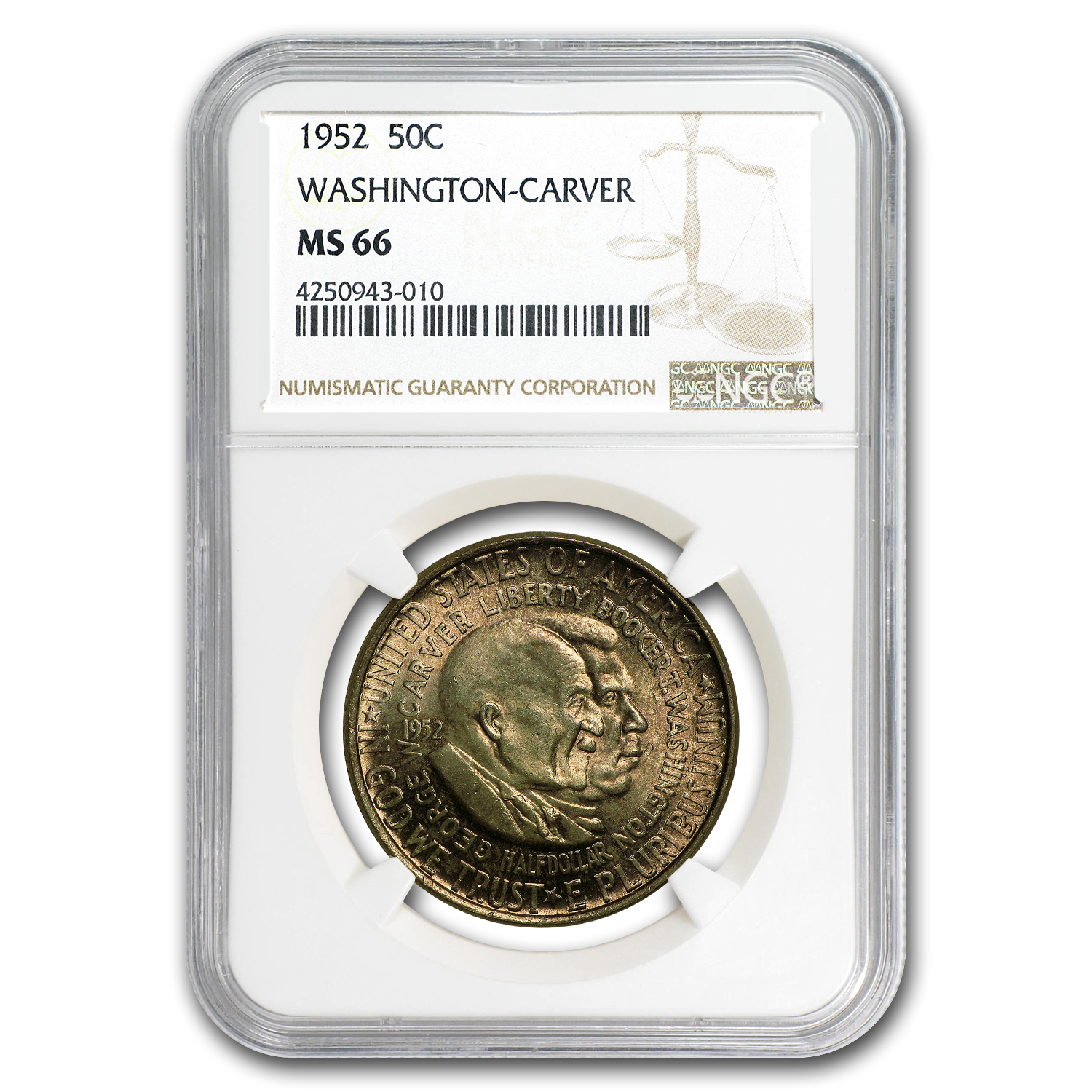 Buy 1952 Washington-Carver Half Dollar MS-66 NGC