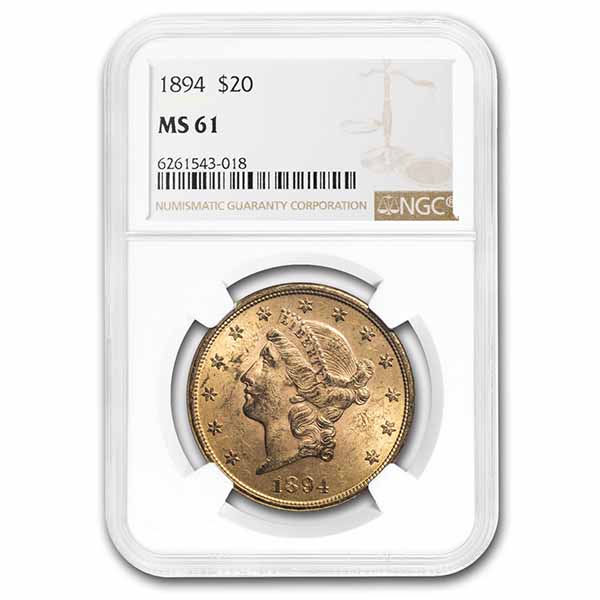 Buy 1894 $20 Liberty Gold Double Eagle MS-61 NGC