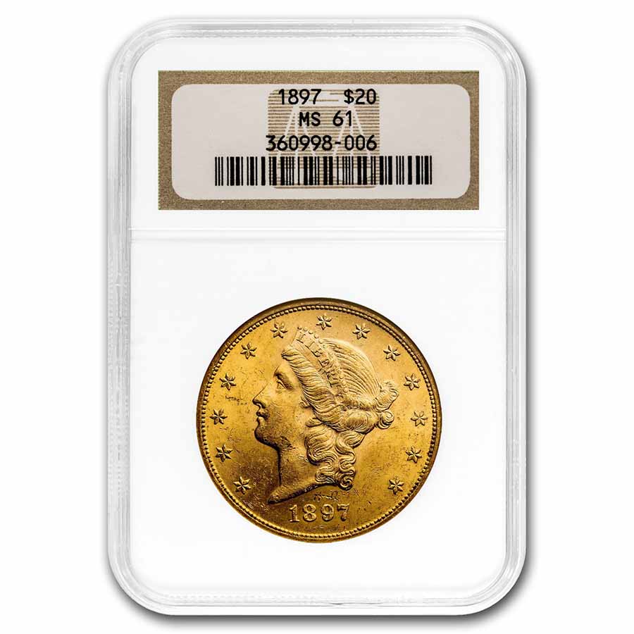 Buy 1897 $20 Liberty Gold Double Eagle MS-61 NGC