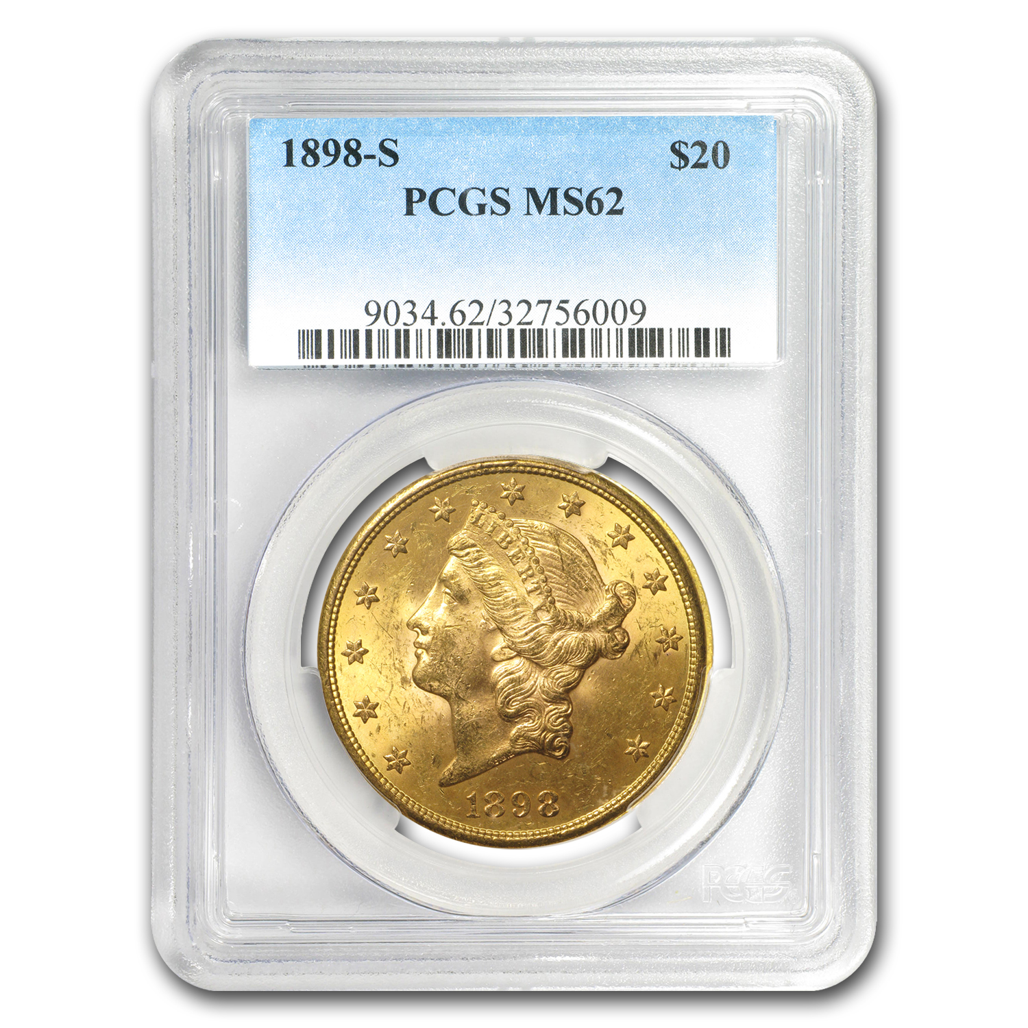 Buy 1898-S $20 Liberty Gold Double Eagle MS-62 PCGS