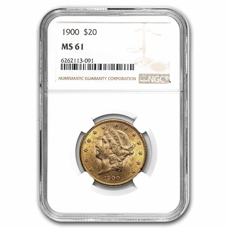 Buy 1900 $20 Liberty Gold Double Eagle MS-61 NGC