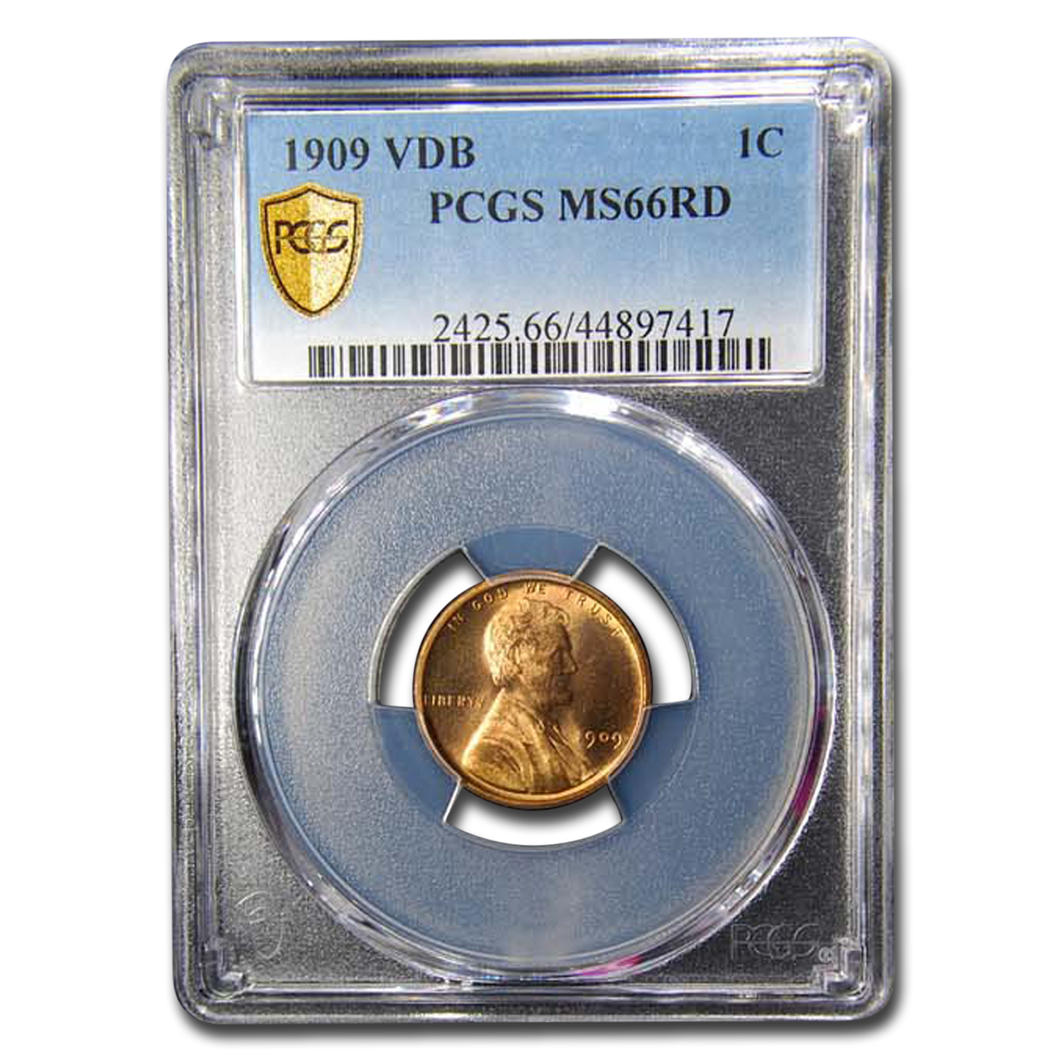Buy 1909 VDB Lincoln Cent MS-66 PCGS (Red)
