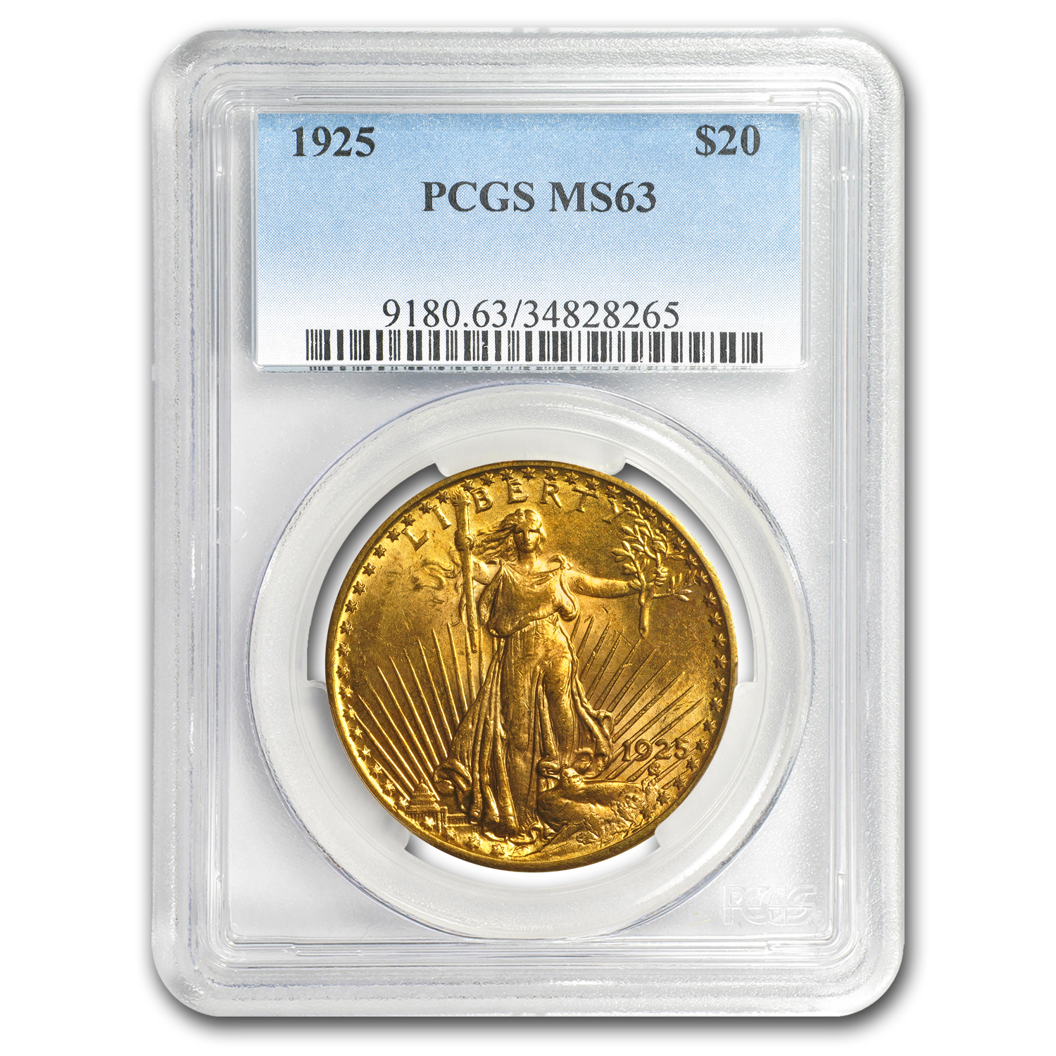 Buy 1925 $20 Saint-Gaudens Gold Double Eagle MS-63 PCGS