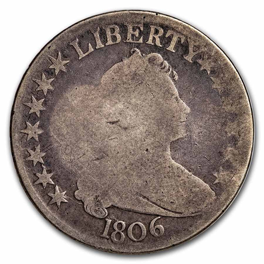 Buy 1806 Bust Half Dollar Good (Pointed 6, Stem)