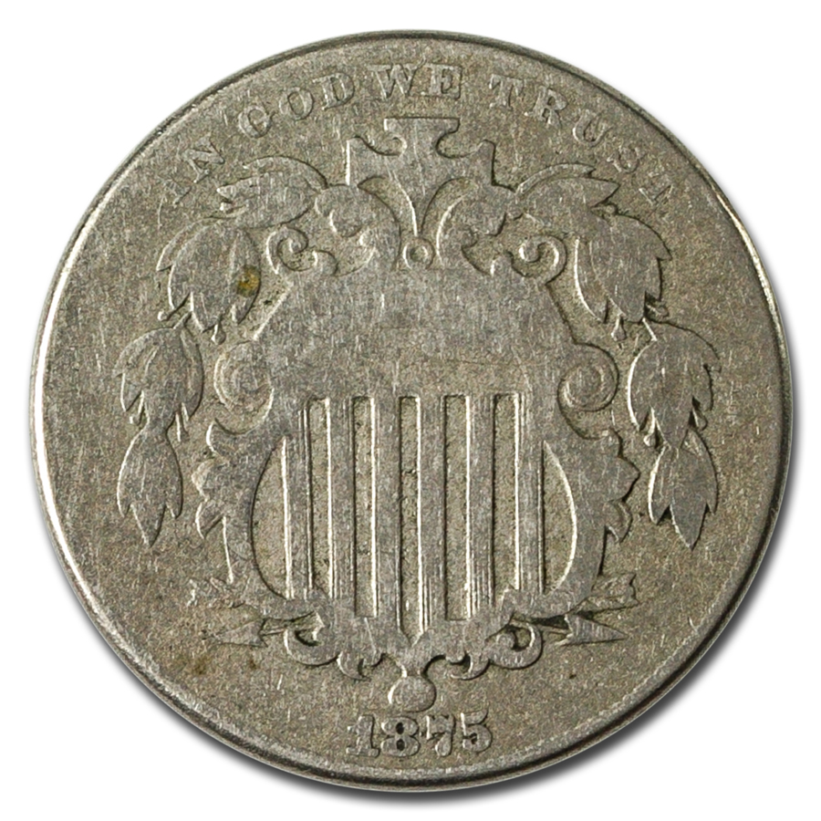 Buy 1875 Shield Nickel VG