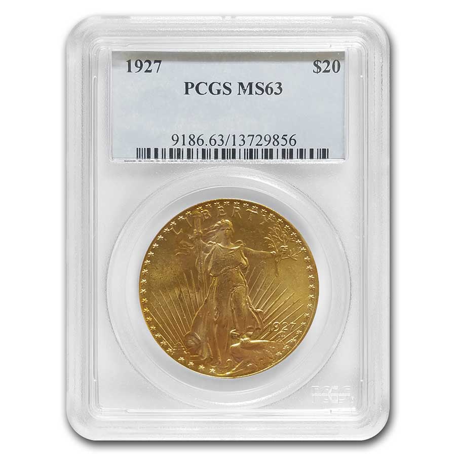 Buy 1927 $20 Saint-Gaudens Gold Double Eagle MS-63 PCGS