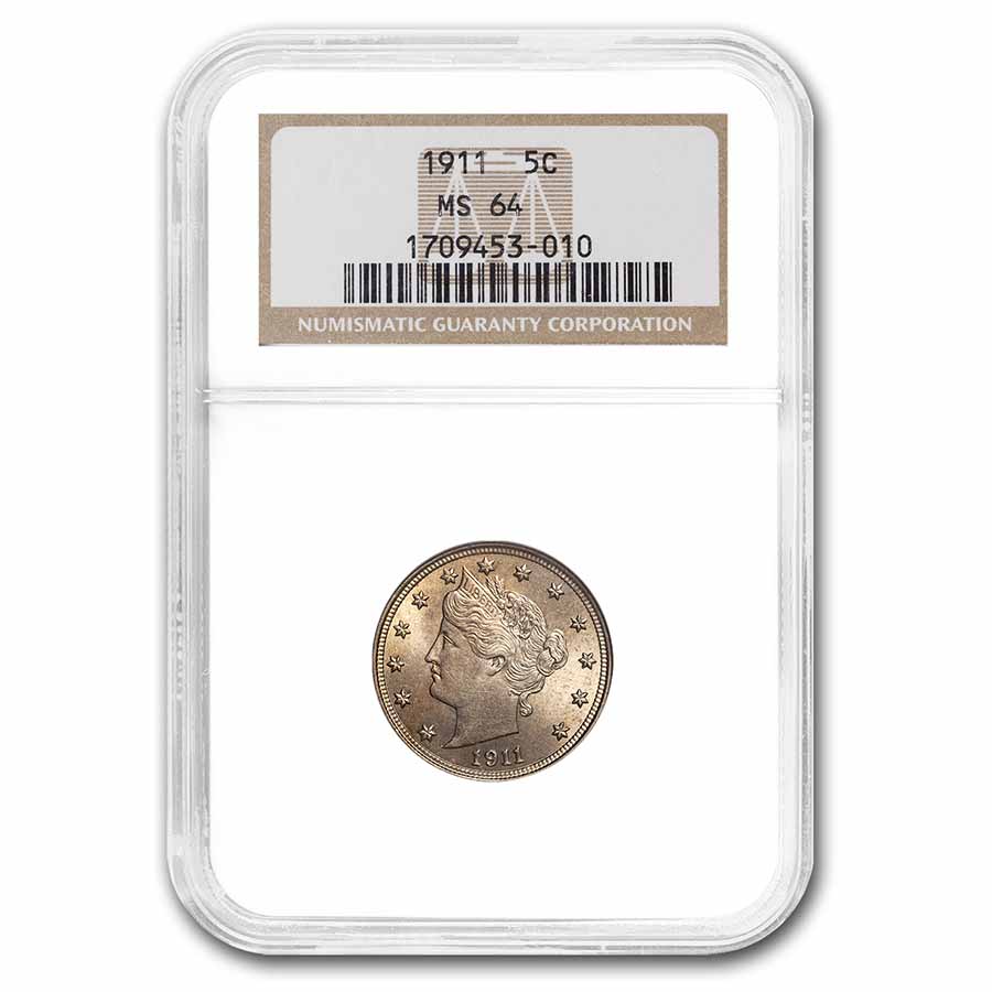 Buy 1911 Liberty Head V Nickel MS-64 NGC