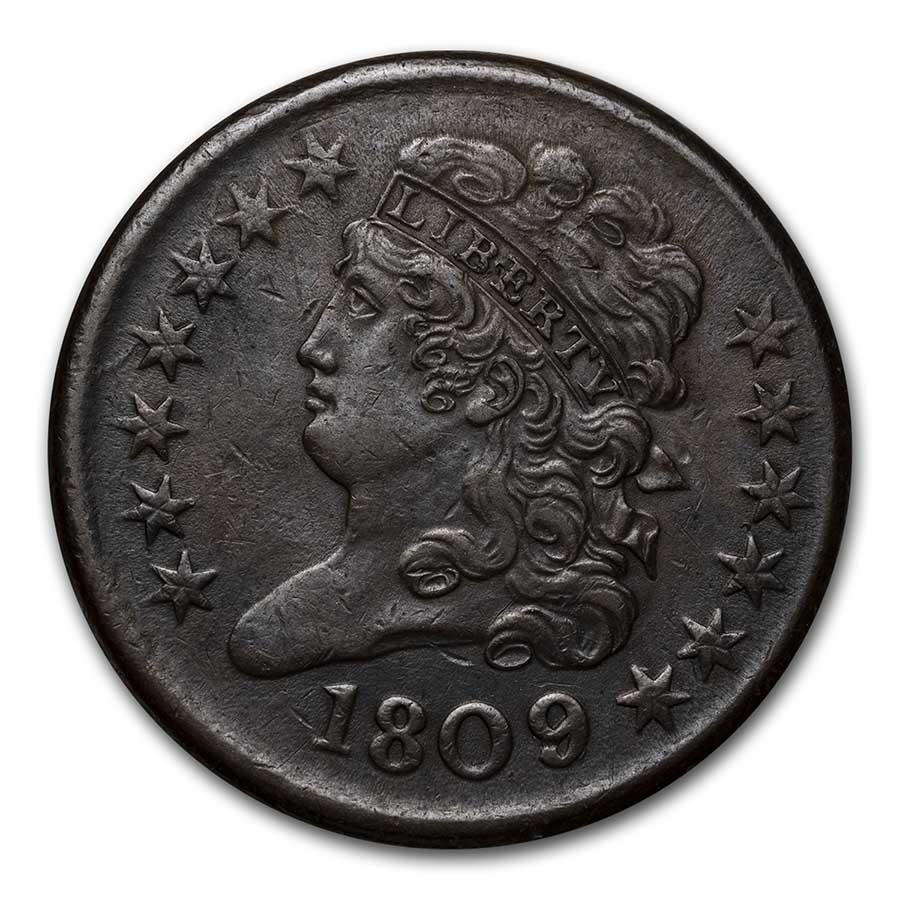 Buy 1809/6 Half Cent AU