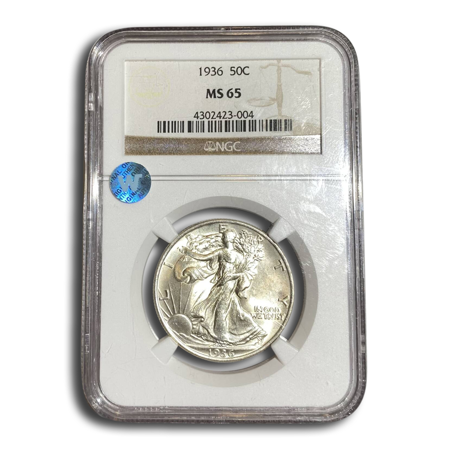 Buy 1936 Walking Liberty Half Dollar MS-65 NGC - Click Image to Close