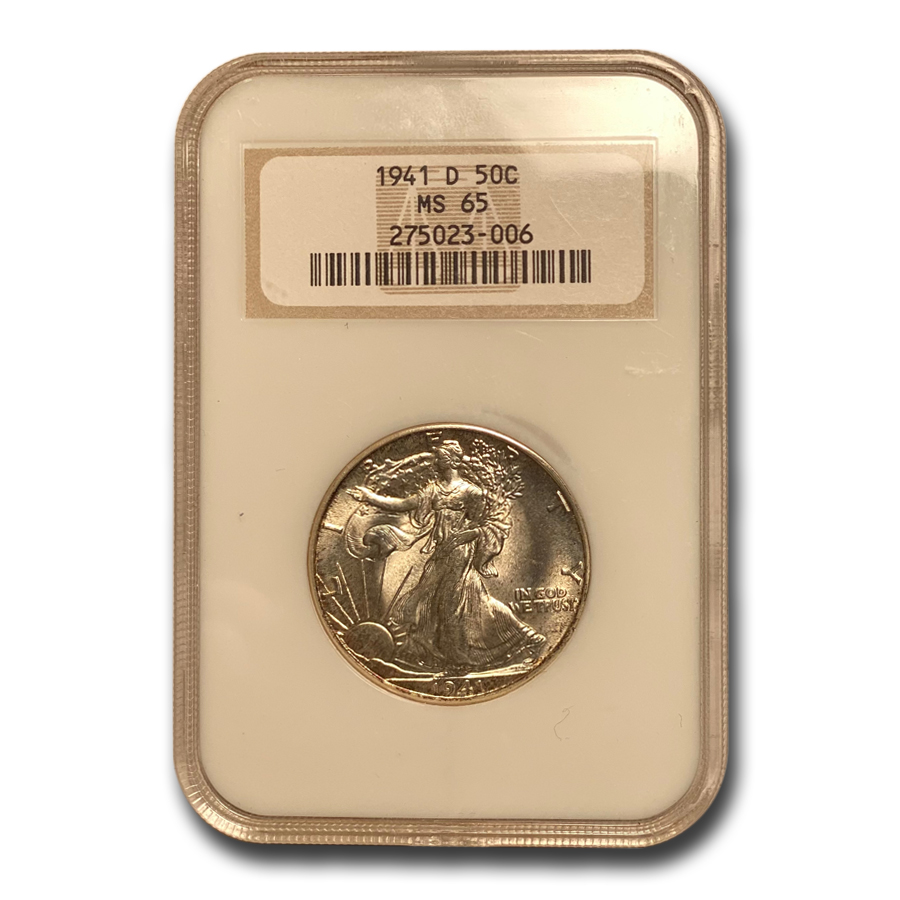 Buy 1941-D Walking Liberty Half Dollar MS-65 NGC