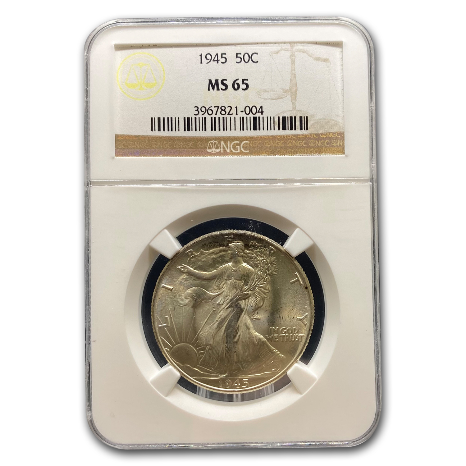 Buy 1945 Walking Liberty Half Dollar MS-65 NGC