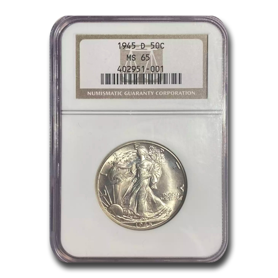 Buy 1945-D Walking Liberty Half Dollar MS-65 NGC