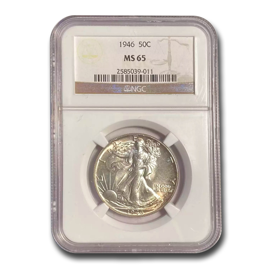 Buy 1946 Walking Liberty Half Dollar MS-65 NGC