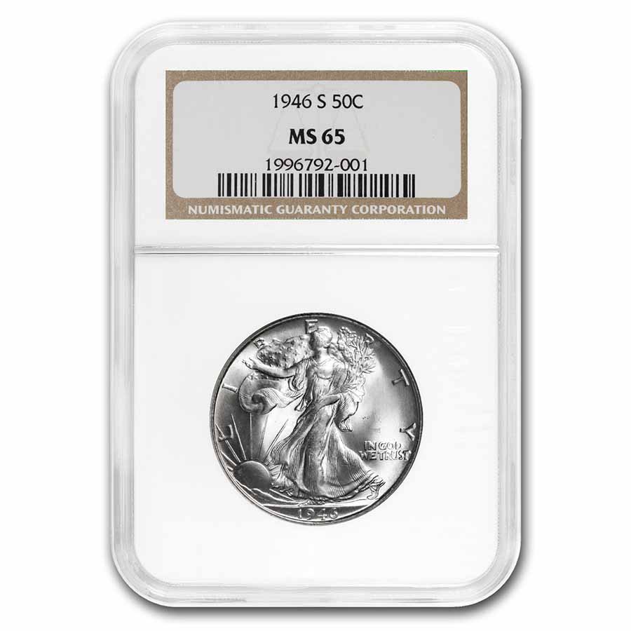 Buy 1946-S Walking Liberty Half Dollar MS-65 NGC