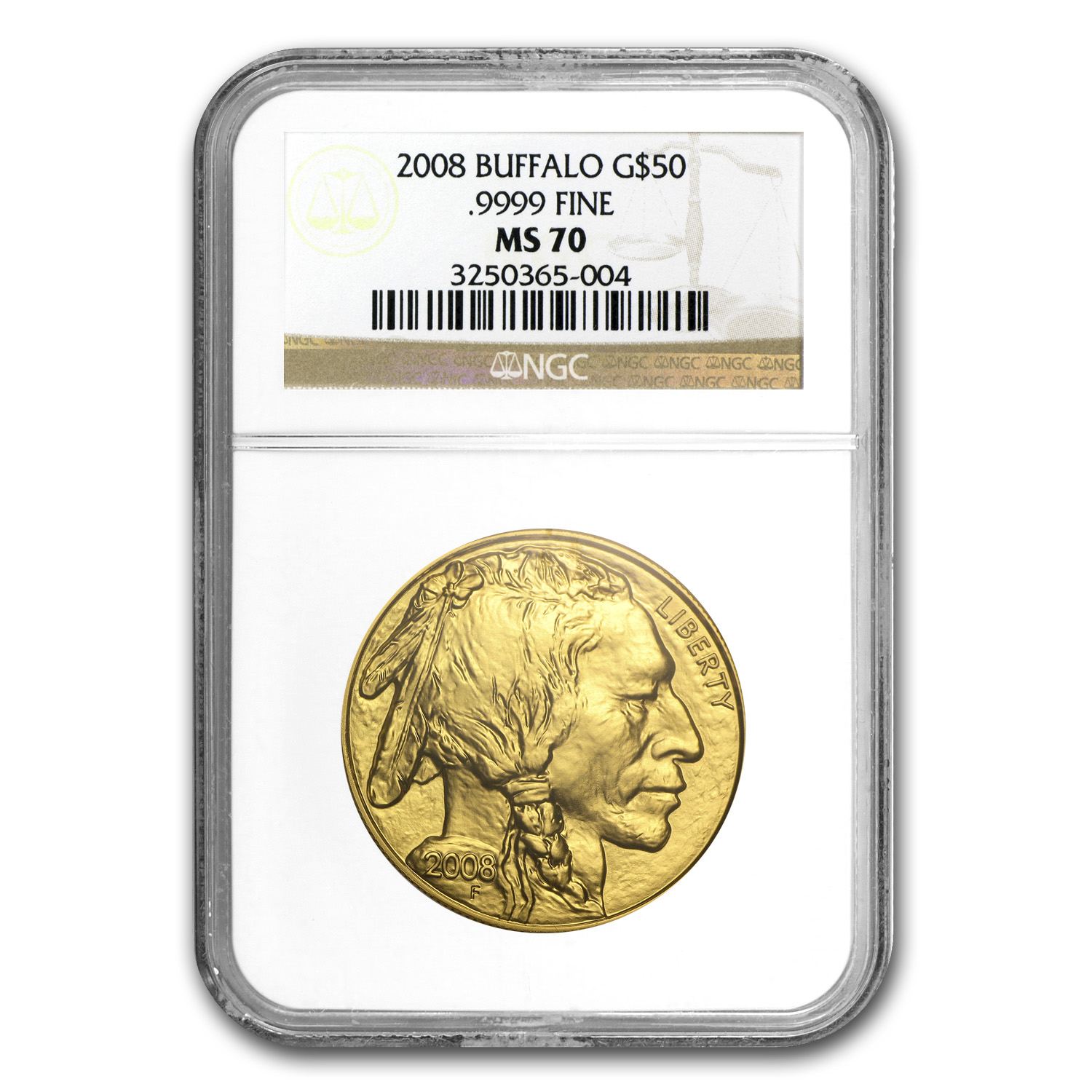 Buy 2008 1 oz Gold Buffalo MS-70 NGC