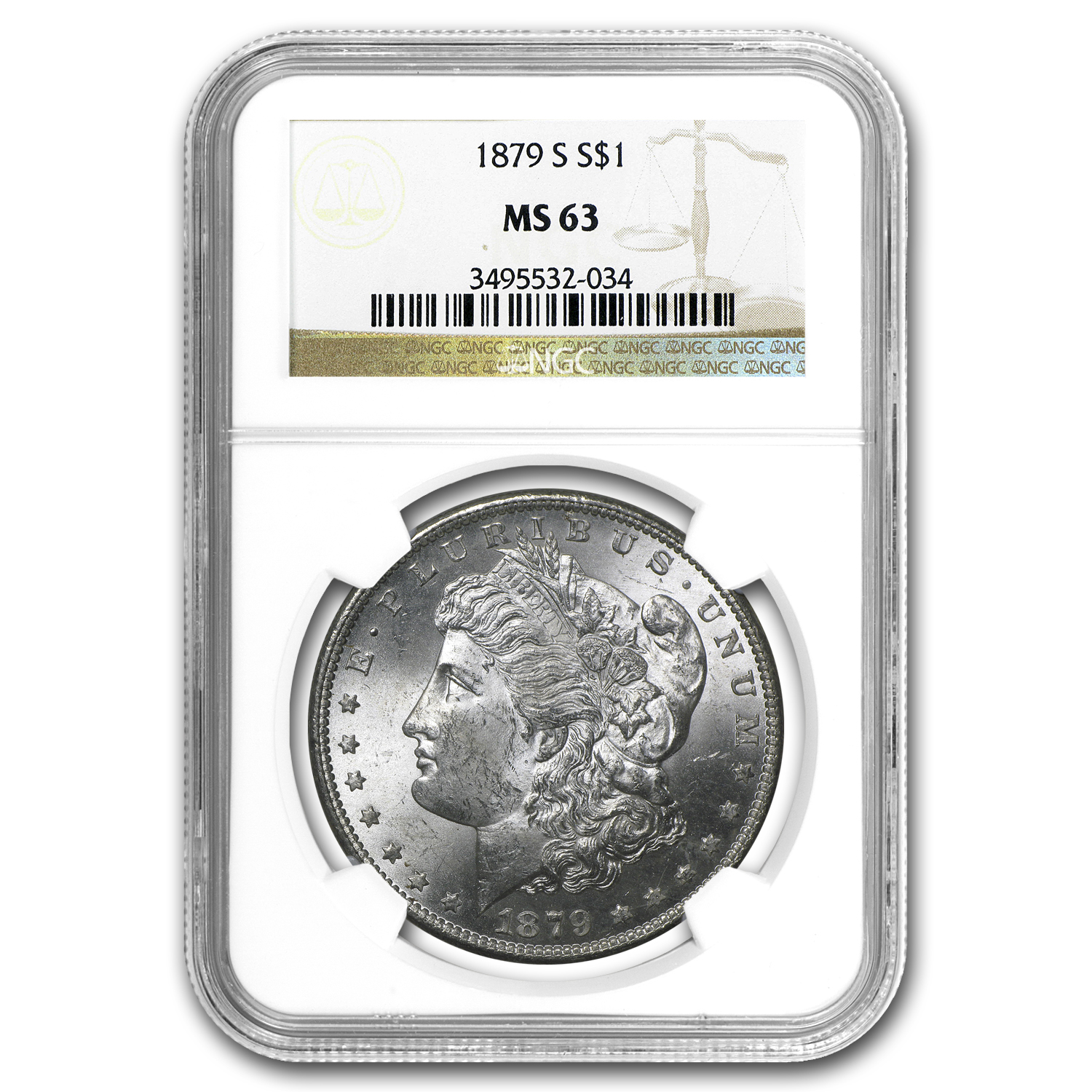 Buy 1879-S Morgan Dollar MS-63 NGC