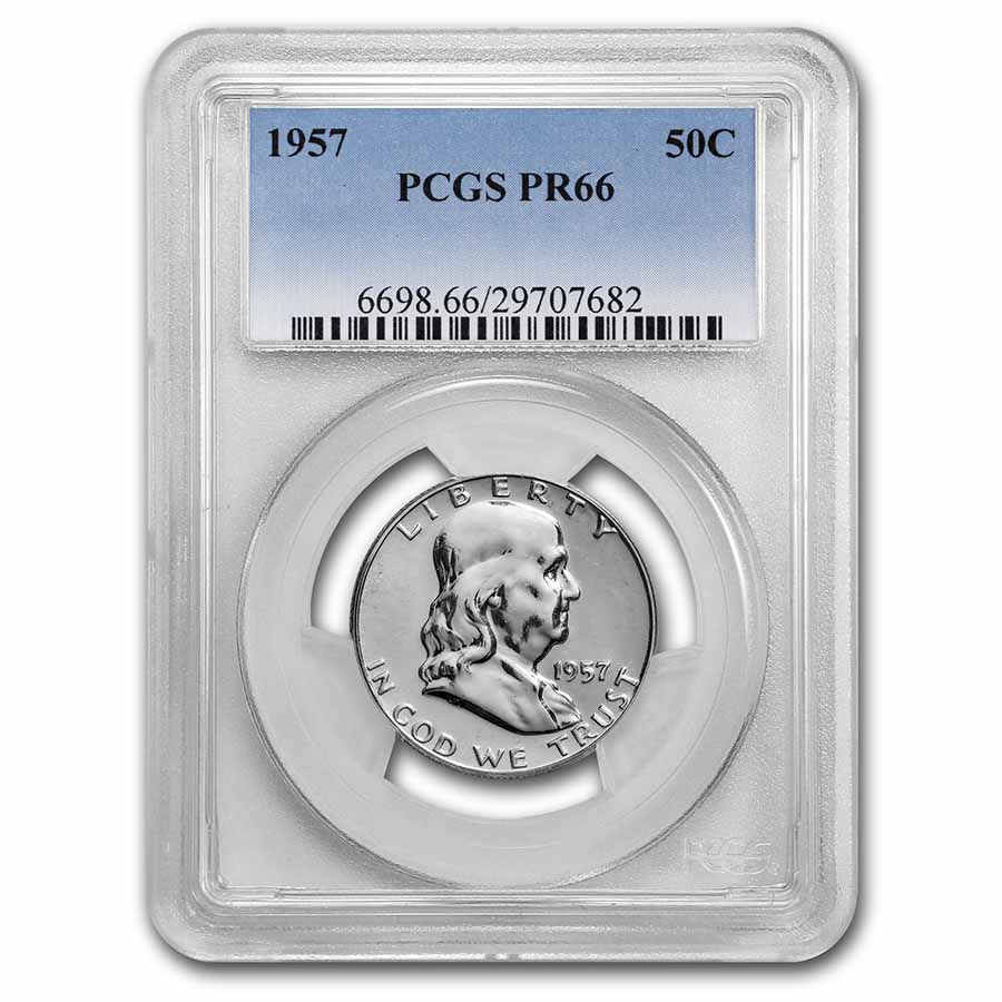 Buy 1957 Franklin Half Dollar PR-66 PCGS