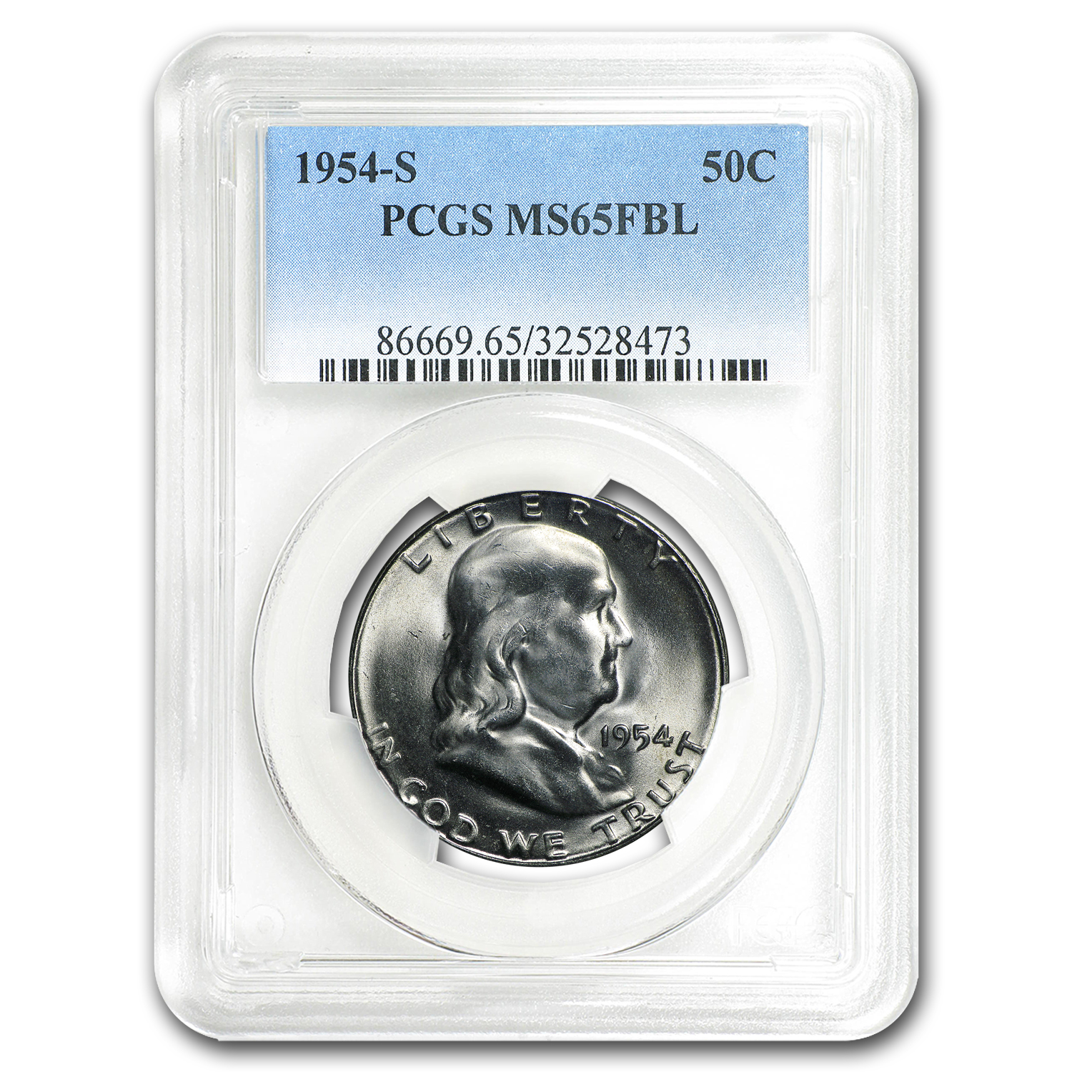 Buy 1954-S Franklin Half Dollar MS-65 PCGS (FBL)