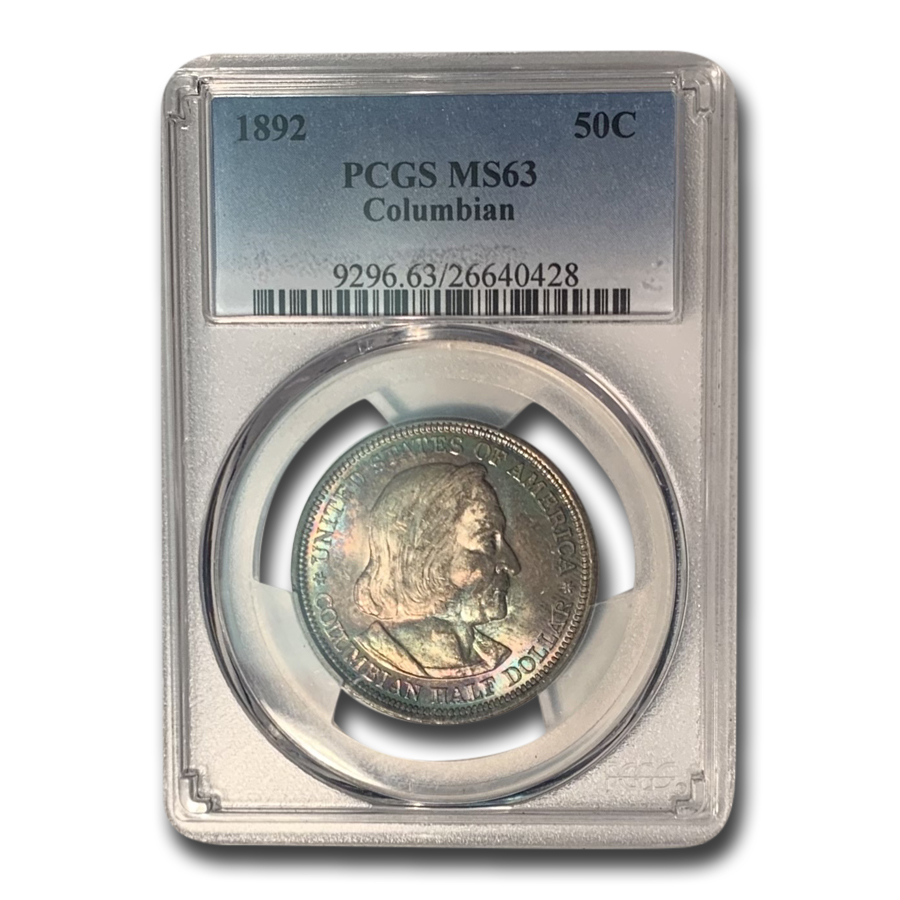 Buy 1892 Columbian Expo Half Dollar MS-63 PCGS (Beautiful Toning)