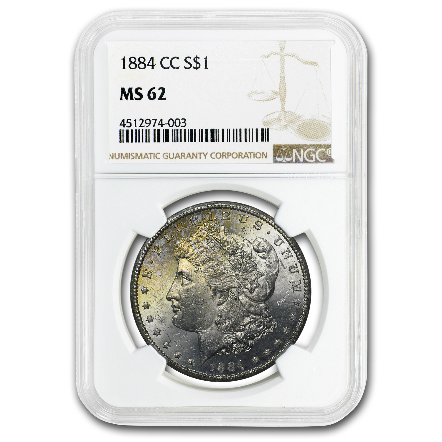 Buy 1884-CC Morgan Dollar MS-62 NGC