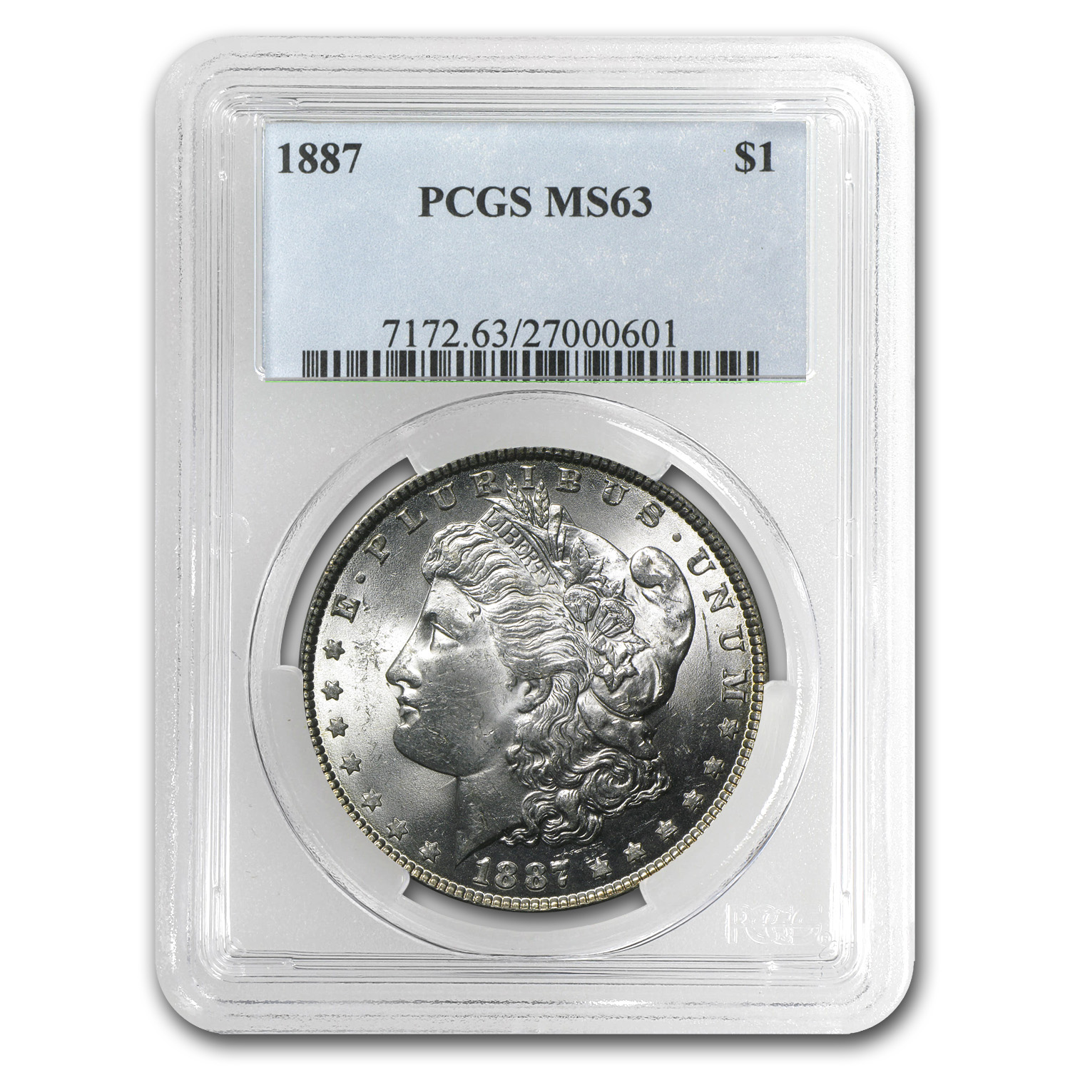 Buy 1887 Morgan Dollar MS-63 PCGS - Click Image to Close