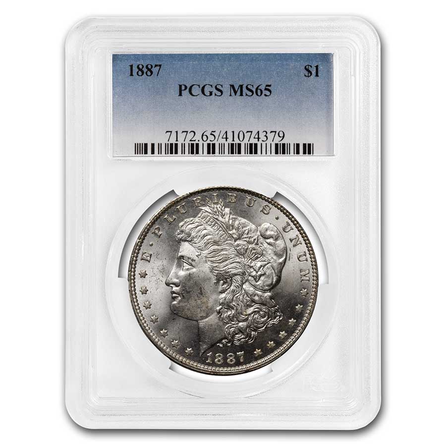 Buy 1887 Morgan Dollar MS-65 PCGS - Click Image to Close