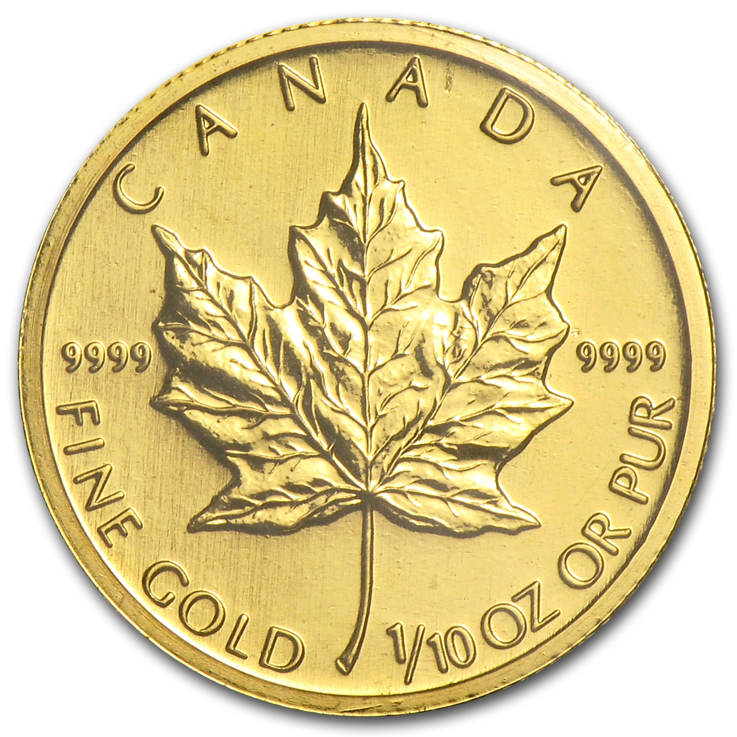Buy 2009 Canada 1/10 oz Gold Maple Leaf BU