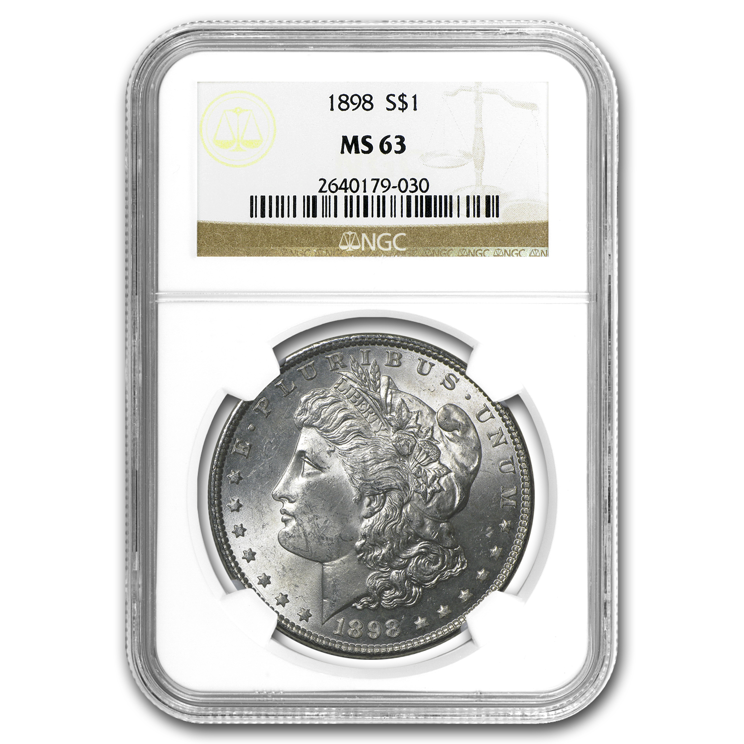 Buy 1898 Morgan Dollar MS-63 NGC - Click Image to Close