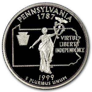 Buy 1999-S Pennsylvania State Quarter Gem Proof