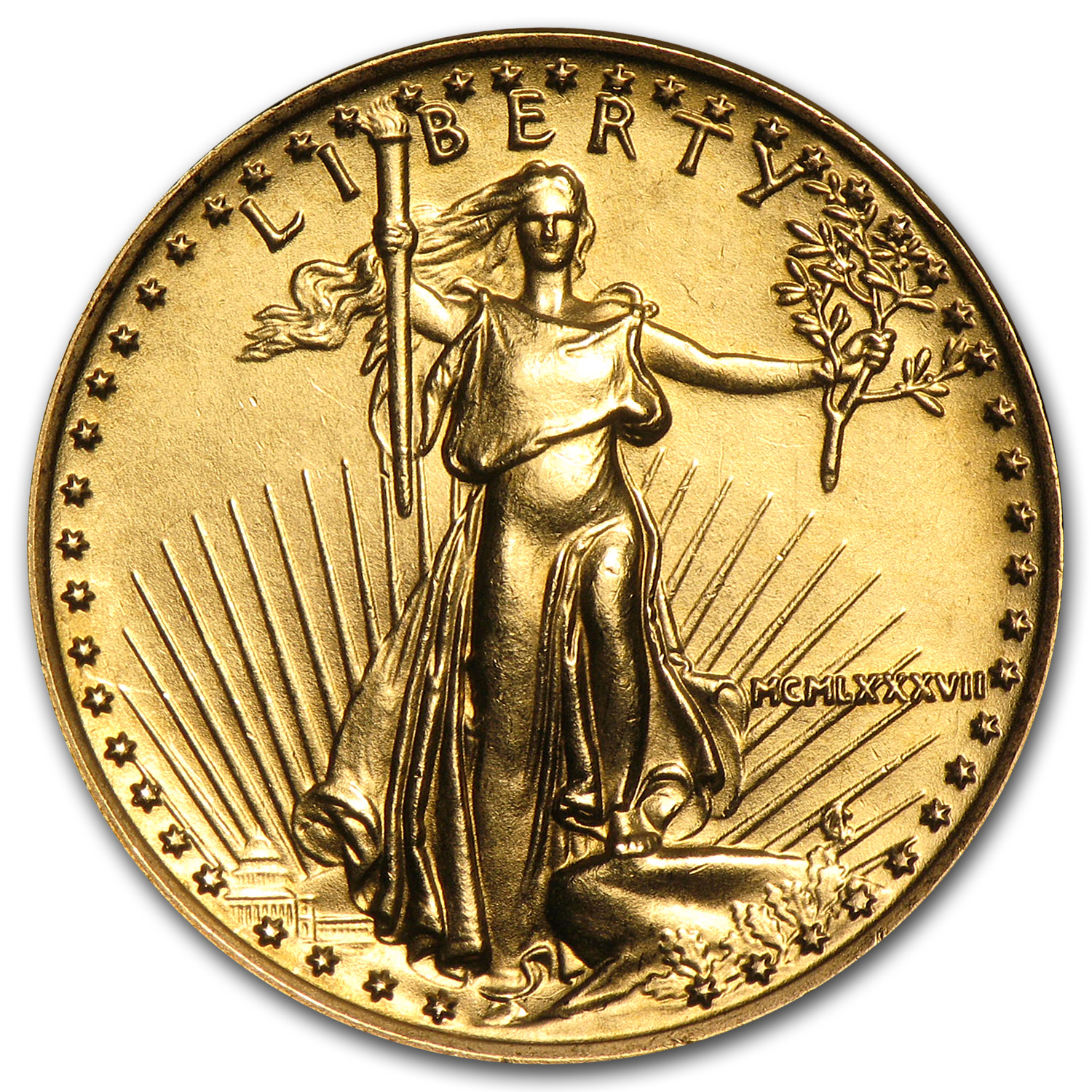 Buy 1987 1/4 oz American Gold Eagle BU (MCMLXXXVII)