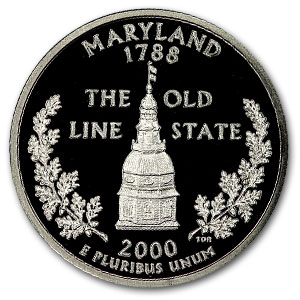Buy 2000-S Maryland State Quarter Gem Proof