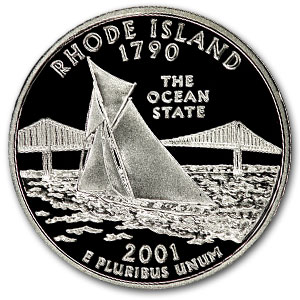 Buy 2001-S Rhode Island State Quarter Gem Proof