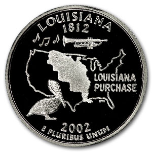 Buy 2002-S Louisiana State Quarter Gem Proof