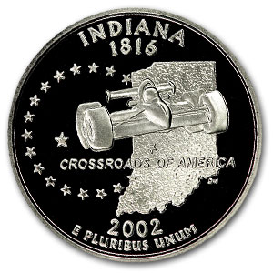 Buy 2002-S Indiana State Quarter Gem Proof