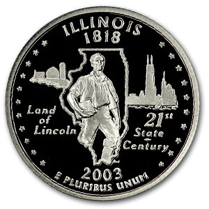 Buy 2003-S Illinois State Quarter Gem Proof