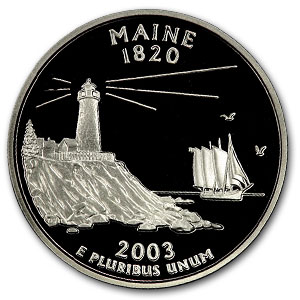 Buy 2003-S Maine State Quarter Gem Proof